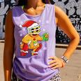 Christmas Gingerbread Man Baseball Player Catcher Comfort Colors Tank Top Lagoon
