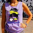 Colombia Baseball Mom Messy Bun Comfort Colors Tank Top Lagoon