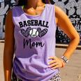 Custom Baseball Mom Number 28 Heart For Mom Comfort Colors Tank Top Lagoon