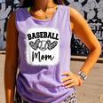 Custom Baseball Mom Number 54 Heart For Mom Comfort Colors Tank Top Lagoon