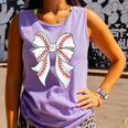 Cute Baseball Coquette Bow For Women Girls Baseball Mama Mom Comfort Colors Tank Top Lagoon Cute Baseball Coquette Bow For Women Girls Baseball Mama Mom Comfort Colors Tank Top Lagoon