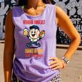 Cute Baseball Fan Weekend Forecast Change Of Beer And Hotdog Comfort Colors Tank Top Lagoon