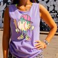 Cute Baseball Ice Cream Drip For Girls & Boys 2 Sides Comfort Colors Tank Top Lagoon