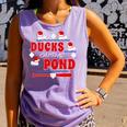 Cute Ducks On The Pond Cute Baseball Mom T-Shirt Comfort Colors Tank Top Lagoon