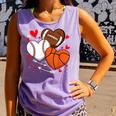 Cute Heart Baseball Basketball Football Valentine Boy Men Comfort Colors Tank Top Lagoon Cute Heart Baseball Basketball Football Valentine Boy Men Comfort Colors Tank Top Lagoon