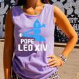 Da Pope Leo XIV Baseball Comfort Colors Tank Top Lagoon