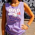 Dad Rookie Of Year 1st Birthday Baseball Theme Matching Comfort Colors Tank Top Lagoon