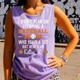 I Didn't Plan On Becoming a Baseball Mom Comfort Colors Tank Top Lagoon