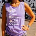 Eat Sleep Baseball Anime Repeat Japanese Otaku Comfort Colors Tank Top Lagoon
