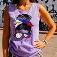 Filipina Baseball Mom Philippines Flag Baseball Girl Comfort Colors Tank Top Lagoon