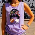 Football Mom Baseball Mom Of Both Messy Bun Mother's Day Premium Tri-Blend Comfort Colors Tank Top Lagoon Football Mom Baseball Mom Of Both Messy Bun Mother's Day Premium Tri-Blend Comfort Colors Tank Top Lagoon