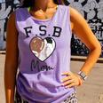 Football Soccer Baseball Mom For Women Comfort Colors Tank Top Lagoon