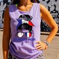 French Baseball Mom France Messy Bun Comfort Colors Tank Top Lagoon French Baseball Mom France Messy Bun Comfort Colors Tank Top Lagoon