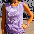 Game Day Baseball Mom Comfort Colors Tank Top Lagoon