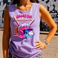 Game Kindergarten Baseball Ice Cream Drip On Back To School Comfort Colors Tank Top Lagoon