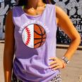 Granny Of Ballers Baseball Basketball Grandma Granny Comfort Colors Tank Top Lagoon