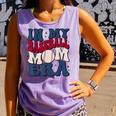 Groovy In My Baseball Mom Era Baseball Mama Mother's Day Comfort Colors Tank Top Lagoon