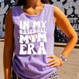 Groovy Retro In My Baseball Mom Era Comfort Colors Tank Top Lagoon