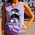 Guatemala Baseball Mom Messy Bun Comfort Colors Tank Top Lagoon