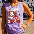 Happy 100 Days Of School Baseball Football PE Teacher Comfort Colors Tank Top Lagoon