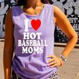 I Heart Love Hot Baseball Moms MILF Cougar Older Woman Comfort Colors Tank Top Lagoon