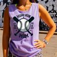 Home Run Mom Shirt Baseball Mom Mother's Day Comfort Colors Tank Top Lagoon