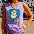 Ice Cream Baseball Glove 8th Birthday Edition Comfort Colors Tank Top Lagoon