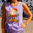 Ice Cream Drip Baseball Christmas Baseball Drip Candy Cane Comfort Colors Tank Top Lagoon