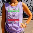 I'Ll Be Home For Christmas Baseball Xmas Comfort Colors Tank Top Lagoon