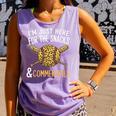 I'm Just Here For The Snacks And Commercials Baseball Comfort Colors Tank Top Lagoon