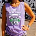 I'm Not Just His Mom I'm His Number 1 Fan Baseball Mommy Comfort Colors Tank Top Lagoon