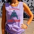 I'm Working From Home Today Baseball Lover Men Women Comfort Colors Tank Top Lagoon
