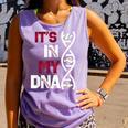 ITS In My DNA Baseball Sport Player Saying Comfort Colors Tank Top Lagoon