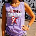 Jingle Ballers Plaid Santa Dabbing Baseball Christmas Comfort Colors Tank Top Lagoon Jingle Ballers Plaid Santa Dabbing Baseball Christmas Comfort Colors Tank Top Lagoon