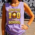 I Just Hit 100 Days Of School Baseball Boys Kids 100th Day Comfort Colors Tank Top Lagoon