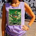 Leprechaun Playing Baseball Japanese Art St Patricks Day Comfort Colors Tank Top Lagoon