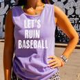 Let's Ruin Baseball Comfort Colors Tank Top Lagoon Let's Ruin Baseball Comfort Colors Tank Top Lagoon