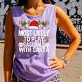 Most Likely To Play Baseball With Santa Christmas Baseball Comfort Colors Tank Top Lagoon Most Likely To Play Baseball With Santa Christmas Baseball Comfort Colors Tank Top Lagoon