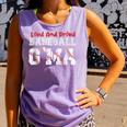 Loud And Proud Baseball G'Ma Baseball Mom Comfort Colors Tank Top Lagoon