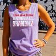 Loud And Proud Baseball Grandma Baseball Mom Heart Comfort Colors Tank Top Lagoon