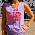 I Am In Love With A Gamer Cute Valentines Day Gamer Couple Raglan Baseball Tee Comfort Colors Tank Top Lagoon