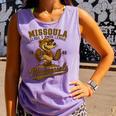 Missoula Mudweasels Retro Minor League Baseball Comfort Colors Tank Top Lagoon