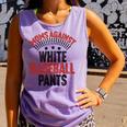 Moms Against Baseball Pants Season Baseball Mom Comfort Colors Tank Top Lagoon