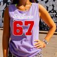 Number 67 Numbered Six Seven Baseball Jersey Style Team 67 Comfort Colors Tank Top Lagoon Number 67 Numbered Six Seven Baseball Jersey Style Team 67 Comfort Colors Tank Top Lagoon