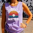 Outfield Matters Baseball Outfielder Athlete Sports Comfort Colors Tank Top Lagoon