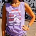 Part Time Warm Up Partner Pitching Baseball Full Time Dad Comfort Colors Tank Top Lagoon