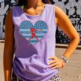 Primitive Patriotic American Baseball Mom Softball Dingers Comfort Colors Tank Top Lagoon