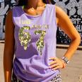 Retro I Was 6 Now I'm 7 Camo 67 Ice Cream Drip Baseball Comfort Colors Tank Top Lagoon
