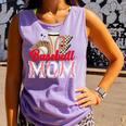 Retro Coffee Baseball Mama Mother's Day Baseball Mom Premium Comfort Colors Tank Top Lagoon