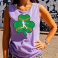 Retro Shamrock Baseball St Patricks Day Men Women Boys Girls Comfort Colors Tank Top Lagoon
